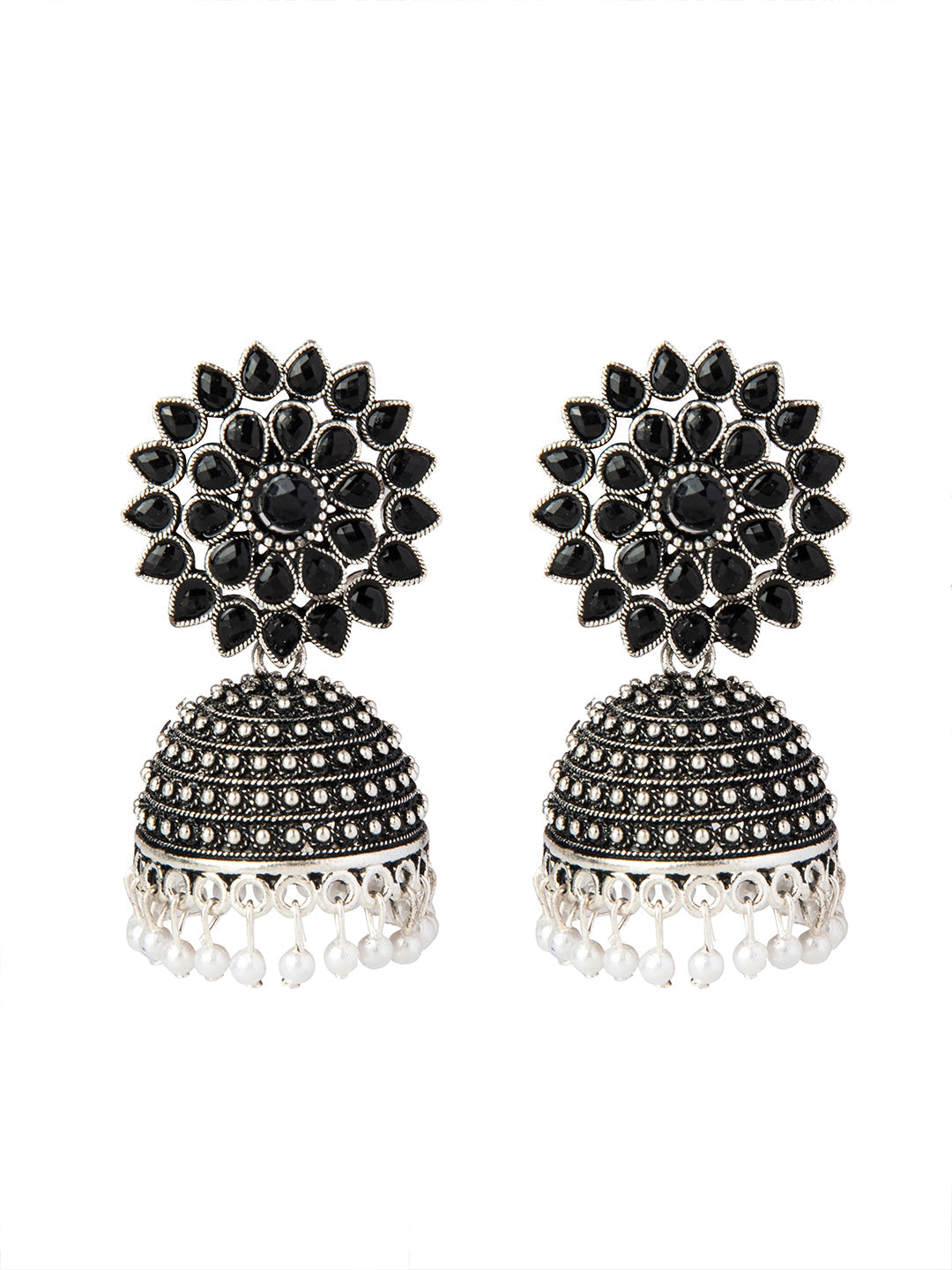 Black Rose Earrings Women | Ethnic Earrings Black Stones | Earrings Flower  Black Color - Dangle Earrings - Aliexpress